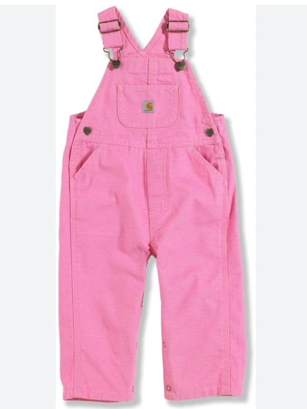 Carhartt Pink Kids Overalls with Bib Pocket